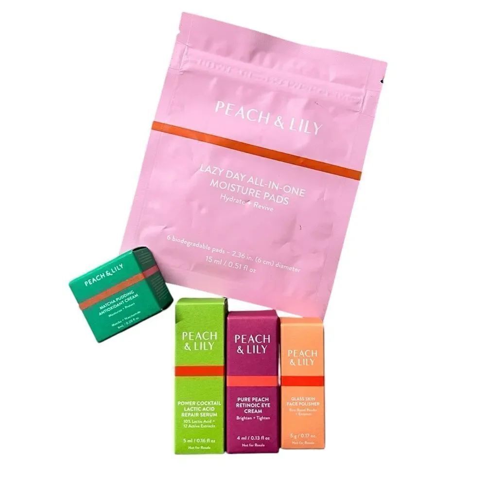 Peach & Lily Skincare Discovery travel set, New Matcha pudding cream
